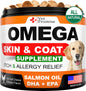 Omega 3 for Dogs   Dog Skin and Coat Supplement   Fish Oil for Dogs