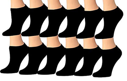 Tipi Toe Women's 12-Pairs Low Cut Athletic Sport Peformance Socks