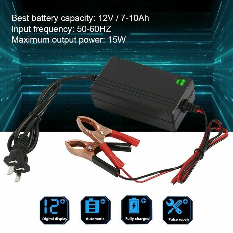 Portable 12V Auto Car Battery Charger Truck Trickle Maintainer Boat