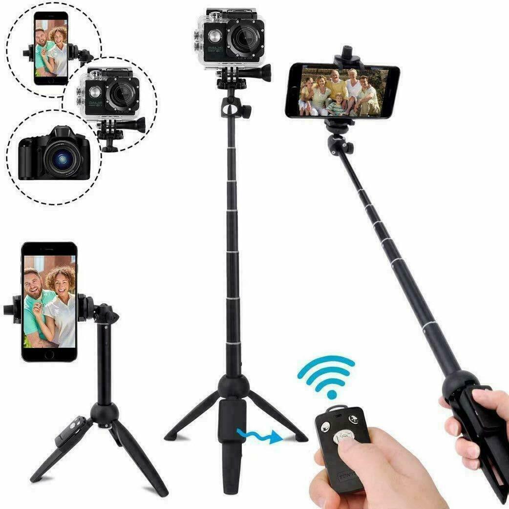 Selfie Stick Tripod 40" Bluetooth Remote Portable for iPhone and