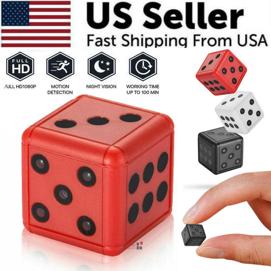 Mini Dice Camera Home Security Night Vision HD 1080P Motion Detection