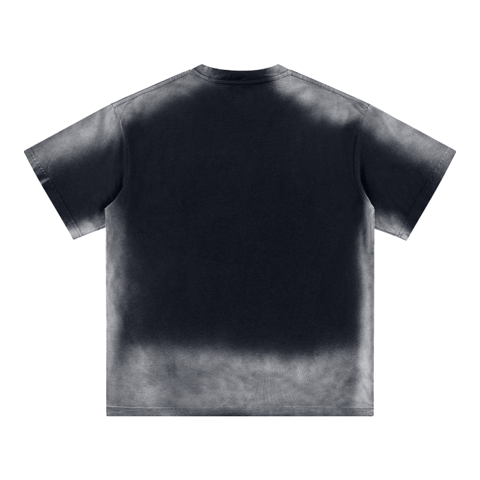 Ricc Mason 09 The R design featuring Buddy, A Monkey Washed Edge Drop Shoulder T-Shirt - 250 GSM