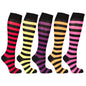 Women's Stylish Stripe Knee High Socks Set