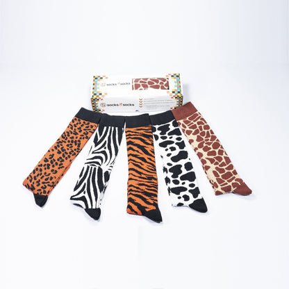 Women's Animal Kingdom Knee High Socks Set