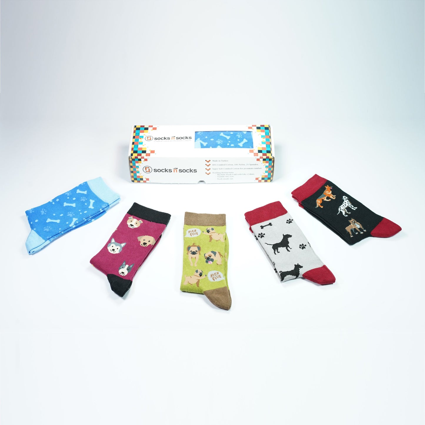 Women's Cute Dogs Socks Set