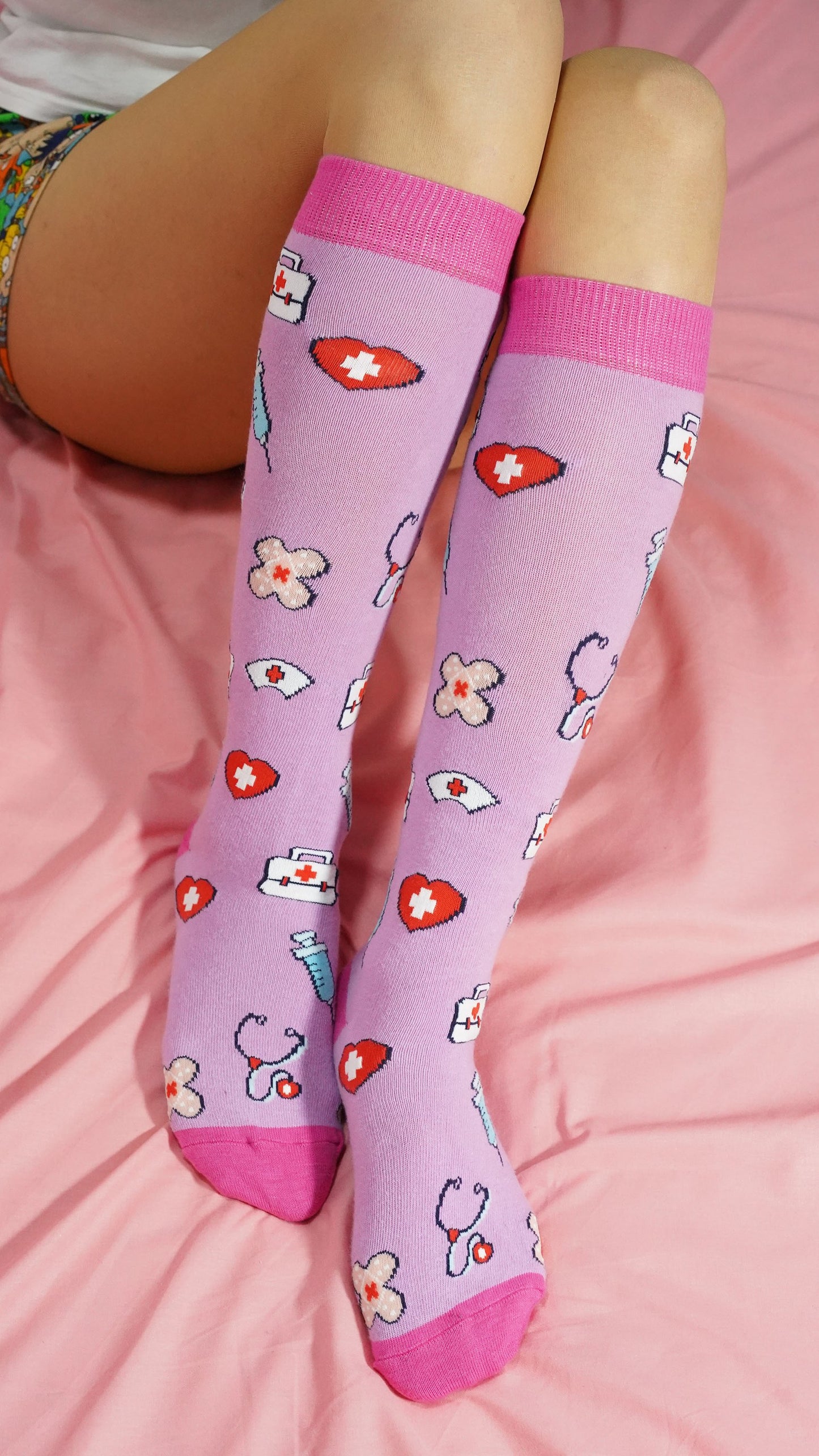 Women's Fun Knee High Socks Set