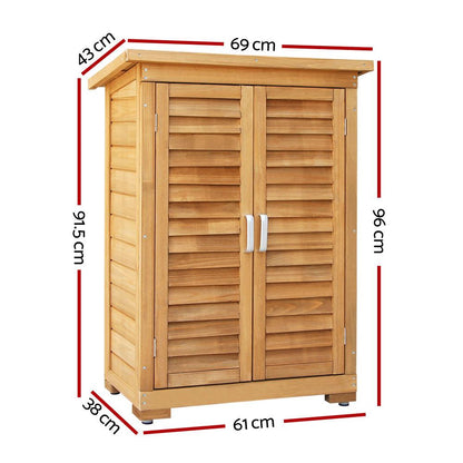 Gardeon Portable Wooden Garden Storage Cabinet