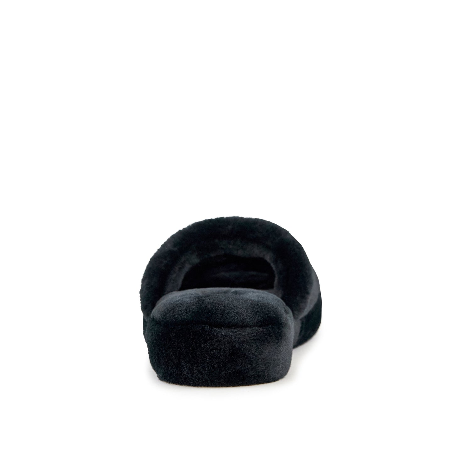 Women's Geneva Faux Fur Slipper Black