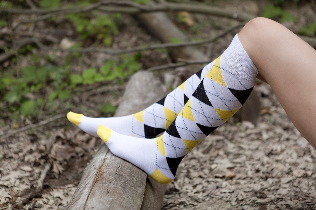 Women's Mixed & Match Argyle Knee High Socks Set