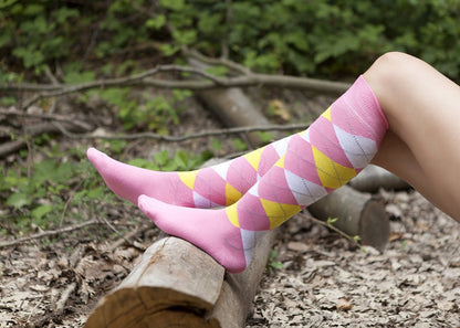 Women's Mixed & Match Argyle Knee High Socks Set