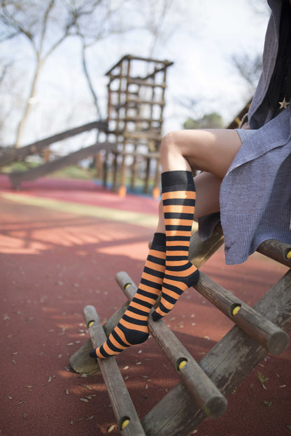 Women's Ginger Stripe Knee High Socks