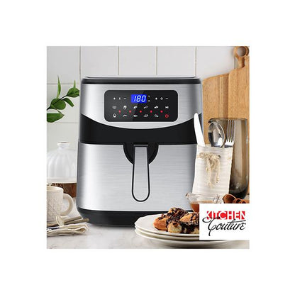 12L Air Fryer Multifunctional Lcd One Touch Display Silver