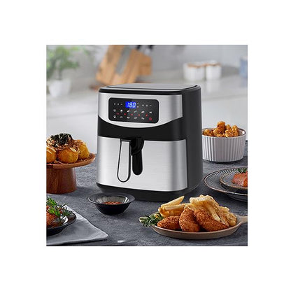 12L Air Fryer Multifunctional Lcd One Touch Display Silver