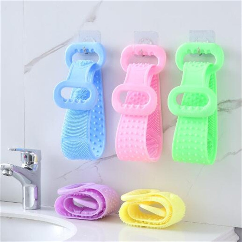 Magic Silicone Brushes Bath Towels Rubbing Back Mud Peeling Body