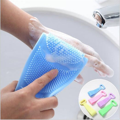 Magic Silicone Brushes Bath Towels Rubbing Back Mud Peeling Body