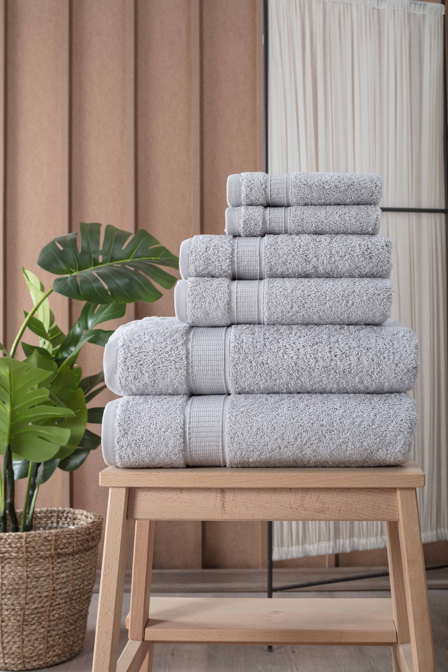 Turkish Cotton Full Bath Towel Set of 6