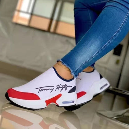 2022 Fashion Casual Breathable Wedges Ladies Walking Sneakers