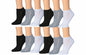 Tipi Toe Women's 12-Pairs Low Cut Athletic Sport Peformance Socks