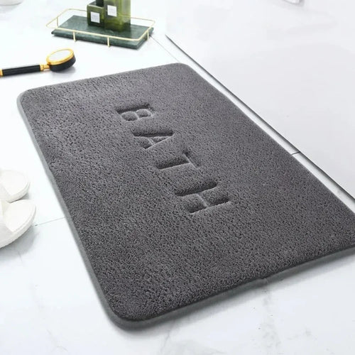 Anti Slip Mat Faux Cashmere Memory Foam Carpet Coral Fleece Super