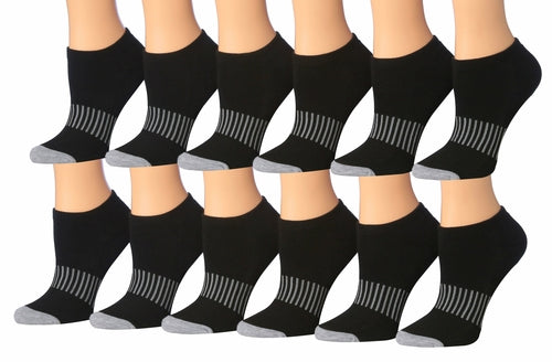 Tipi Toe Women's 12-Pairs Low Cut Athletic Sport Peformance Socks