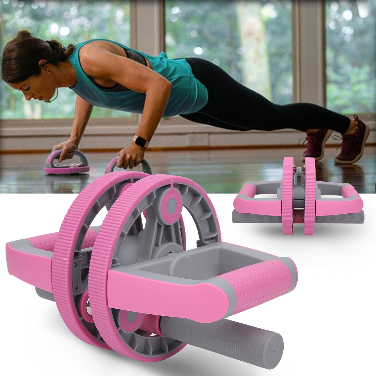 Multifunctional Abdominal Wheel Pull Strap Gym Fitness Training Set