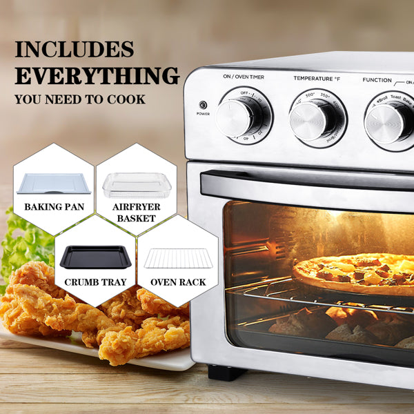 Stainless Steel Air Fryer Toaster Oven Countertop Oven