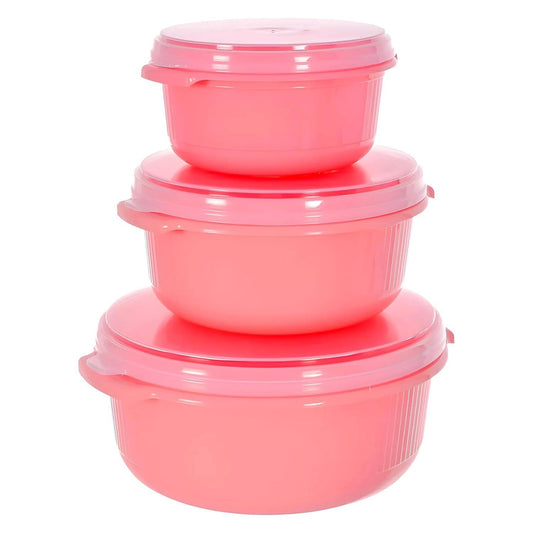 3 Piece Multiuses Plastic Serving/Mixing Bowls