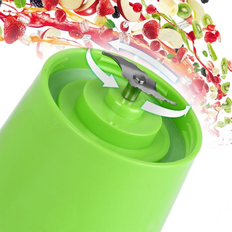 Portable Smoothie Blender, 380ml Juicer Bottle, USB Rechargeable, For